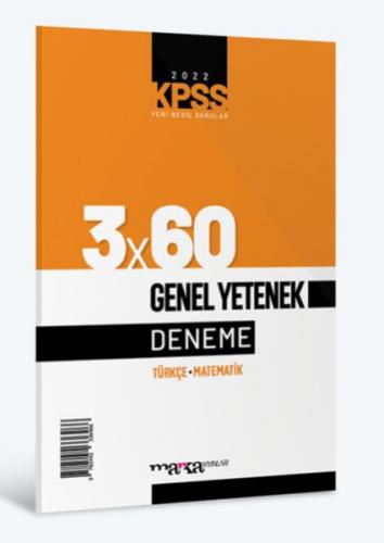 Kurye Kitabevi - Marka Yayınları 2022 KPSS Genel Yetenek 3×60 Deneme