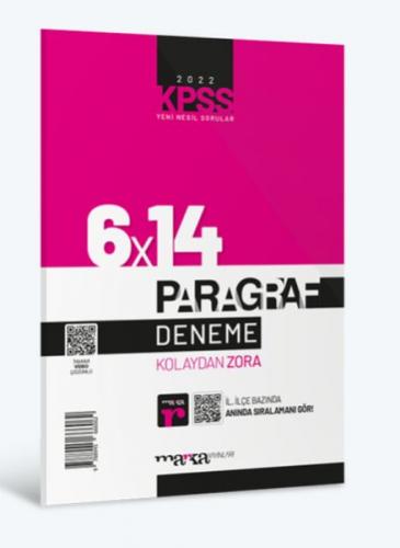 Marka Yayınları 2022 KPSS Paragraf 6×14 Deneme