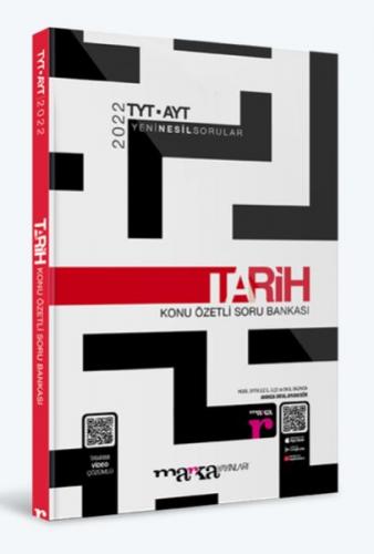 Marka Yayınları 2022 TYT AYT Tarih Konu Özetli Yeni Nesil Soru Bankası Tamamı Video Çözümlü