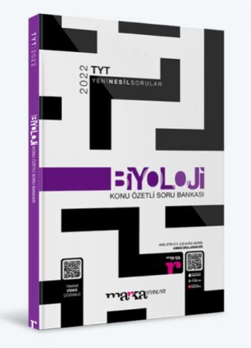Marka Yayınları 2022 TYT Biyoloji Konu Özetli Yeni Nesil Soru Bankası Tamamı Video Çözümlü