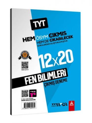 Marka Yayınları 2022 TYT Fen Bilimleri 12 Deneme Sınavı Tamamı Video Çözümlü