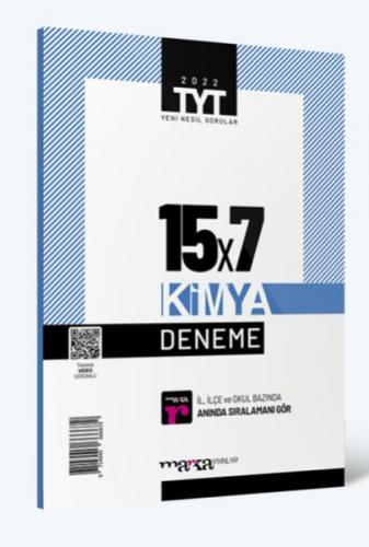 Kurye Kitabevi - Marka Yayınları 2022 TYT Kimya 15×7 Deneme