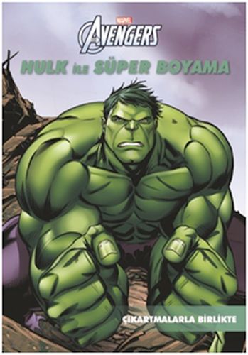 Kurye Kitabevi - Marvel Avengers Hulk İle Süper Boyama - Çıkartmalarla
