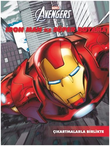 Kurye Kitabevi - Marvel Avengers Iron Man ile Süper Boyama - Çıkartmal