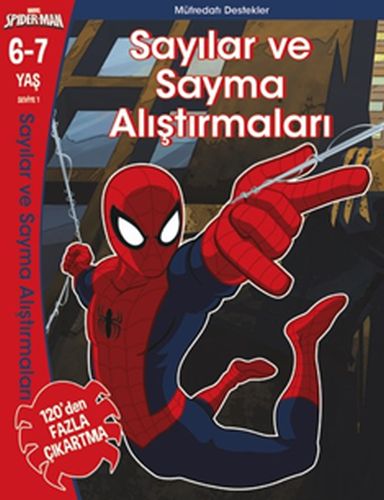 Kurye Kitabevi - Marvel Spider Man Sayılar ve Sayma Alıştırmaları