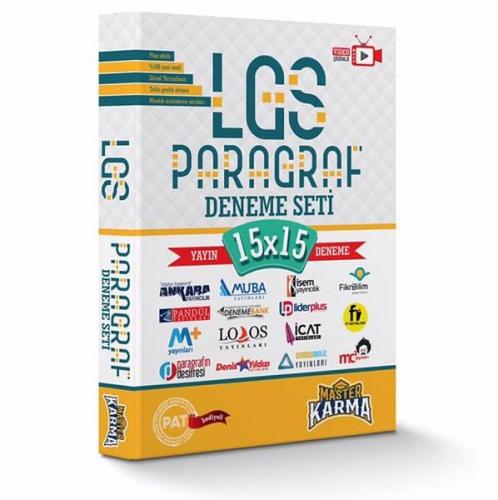 Master Karma 8. Sınıf LGS Paragraf 15x15 Deneme Seti