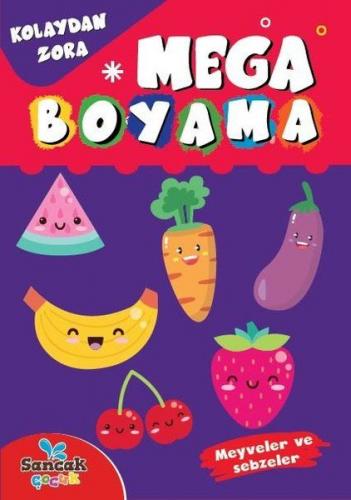 Kurye Kitabevi - Mega Boyama-Meyveler ve Sebzeler