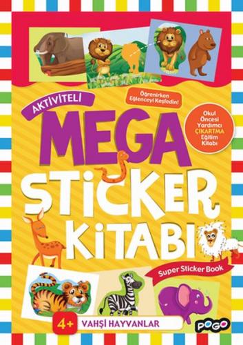 Kurye Kitabevi - Mega Sticker Vahşi Hayvanlar