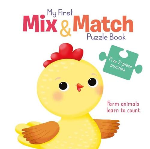 Kurye Kitabevi - My First Mix & Match Puzzle Book: Farm Animals Learn 