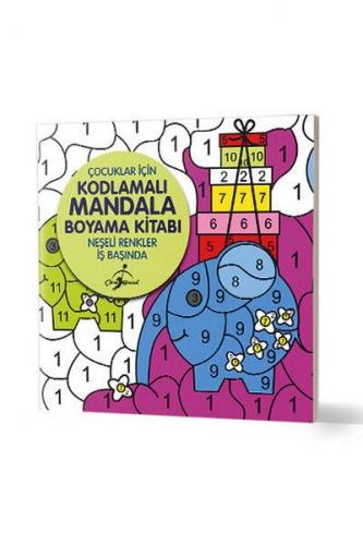 Kurye Kitabevi - Çocuklar İçin Kodlamalı Mandala Boyama Kitabı-Neşeli 