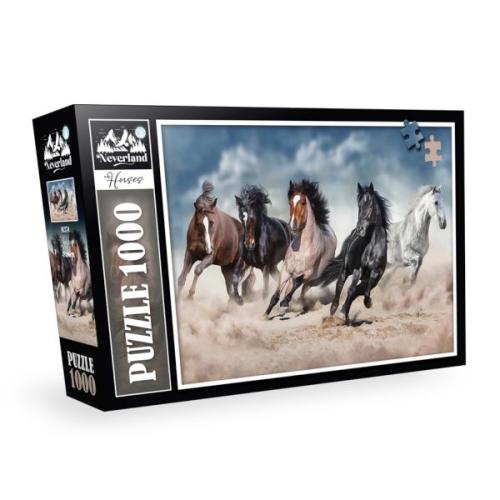 Kurye Kitabevi - Neverland 1000 Parça - Horses (Atlar)