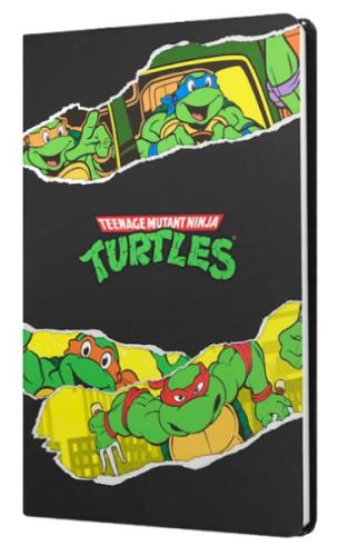 Kurye Kitabevi - Ninja Turtles Sert Kapak Butik Defter Siyah