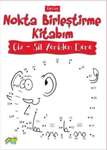 Nokta Birleştirme Kitabım Çiz-Sil Yeniden Dene (Kırmızı) - Münzevi Kit