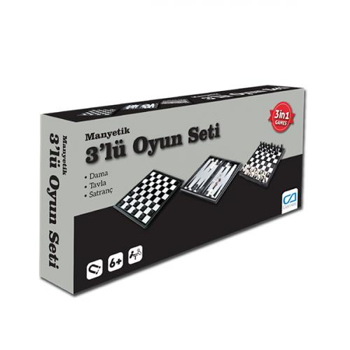 Manyetik 3'Lü Oyun Seti