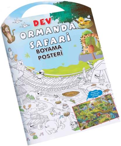 Kurye Kitabevi - Ormanda Safari Dev Boyama Posteri