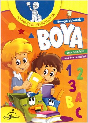 Örneğe Bakarak Boya / Alfabe-Şekiller-Meslekler