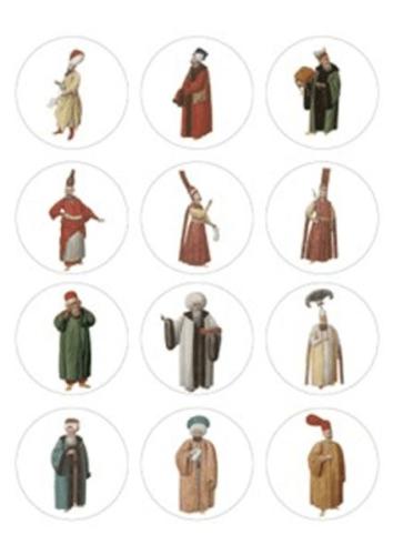 Osmanlılar Sticker (12'li) - Münzevi Kitabevi