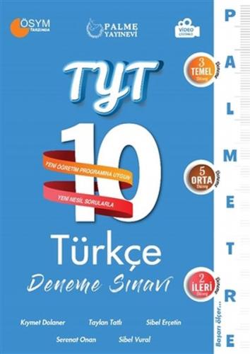 Kurye Kitabevi - Palme 2021 TYT 10 Türkçe Deneme Sınavı