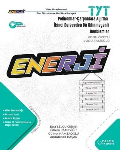 Kurye Kitabevi - Palme Yayınevi TYT Enerji Polinomlar - Çarpanlara Ayı