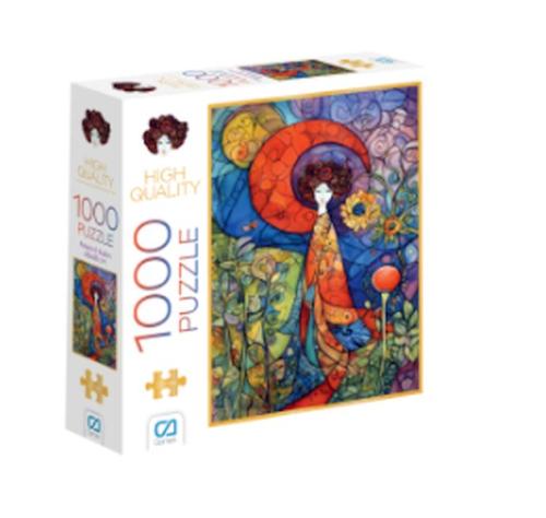 Pelerinli Kadın Puzzle 1000