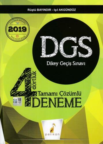 Kurye Kitabevi - Pelikan 2019 DGS Dört Dörtlük 4 Deneme