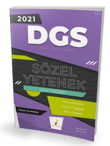 Kurye Kitabevi - Pelikan 2021 DGS Sözel Yetenek Son Tekrar Konu Anlatı