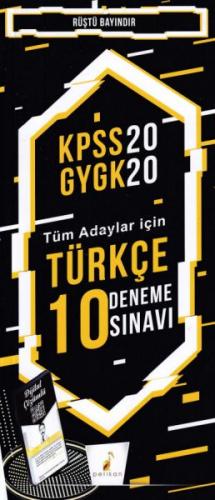 Kurye Kitabevi - Pelikan KPSS Türkçe 10 Deneme Sınavı Dijital Çözümlü 