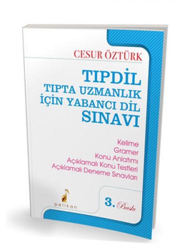 Kurye Kitabevi - Pelikan TIPDİL Tıpta Uzmanlık için Yabancı Dil Sınavı