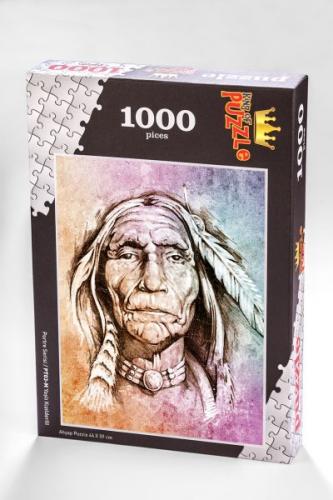 Kurye Kitabevi - Portre Serisi - Yaşlı Kızılderili 1000 Parça Puzzle