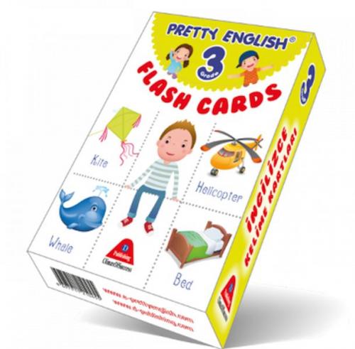 Kurye Kitabevi - Pretty English Flash Cards 3 Grade