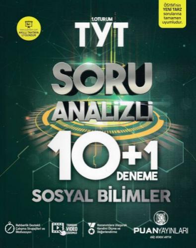 Kurye Kitabevi - Puan Yayınları TYT Sosyal Bilimler Soru Analizli 10 A