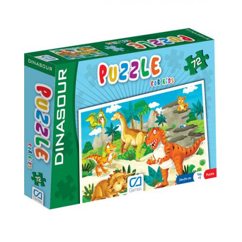 Kurye Kitabevi - Puzzle For Kids 72-Dinasour (CA.5037)