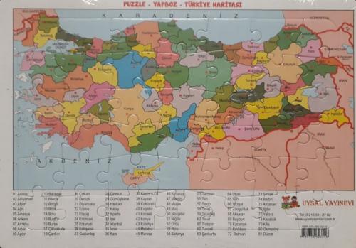 Kurye Kitabevi - Puzzle - Türkiye Haritasi