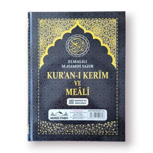 Rahle Boy Kuranı Kerim Türkçe Meali Kuşe Sıvama Siyah Renk