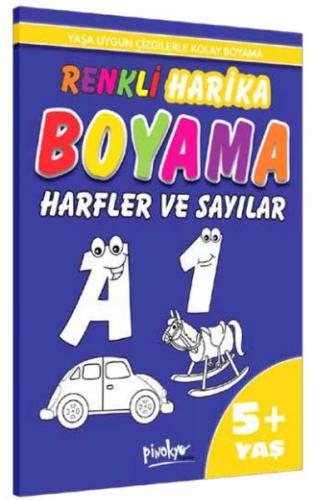 Renkli Harika Boyama Harfler ve Sayılar (5+Yaş) - Münzevi Kitabevi