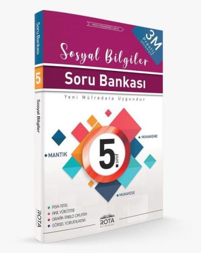Rota 5.Sınıf Sosyal Bilgiler Soru Bankası 3M Prestij(Yeni)