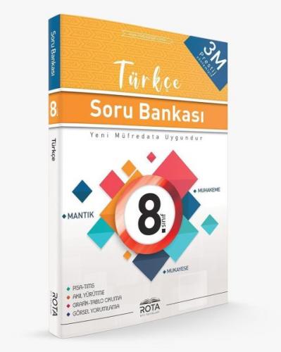 Rota 8.Sınıf Türkçe Soru Bankası 3M Prestij (Yeni)
