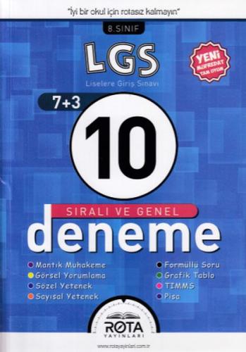 Kurye Kitabevi - Rota 8. Sınıf LGS 10 Sıralı ve Genel Deneme-YENİ