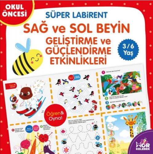 Sağ-Sol Beyin Geliştirme ve Güçlendirme Etkinlikleri - Süper Labirent