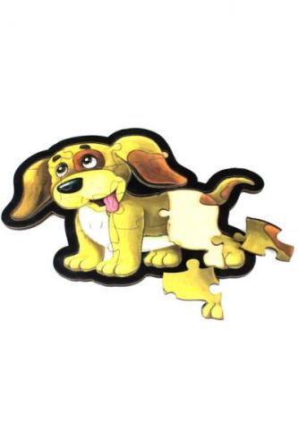 Kurye Kitabevi - Sarı Köpek Puzzle Ahşap