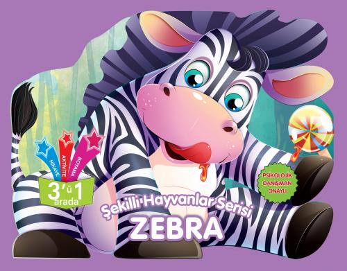 Kurye Kitabevi - Şekilli Hayvanlar Serisi-Zebra