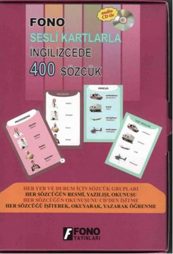 Kurye Kitabevi - Sesli Kartlarla İngilizcede 400 Sözcük Cdli