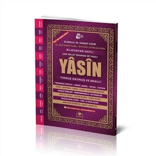 Kurye Kitabevi - Yasin Türkçe Okunuşlu ve Mealli Orta Boy İri Yazılı S