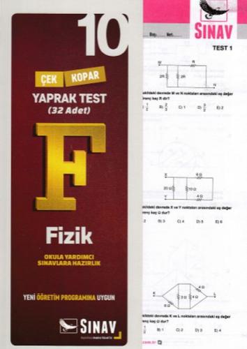 Kurye Kitabevi - Sınav 10. Sınıf Fizik Çek Kopar Yaprak Test 32 Adet-Y