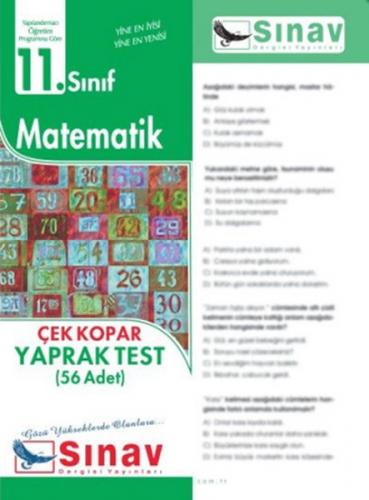 Kurye Kitabevi - Sınav 11. Sınıf Matematik Çek Kopar Yaprak Test 48 Ad