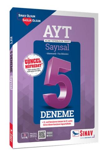 Kurye Kitabevi - Sınav YKS AYT Sayısal 5 Deneme Çözümlü-YENİ