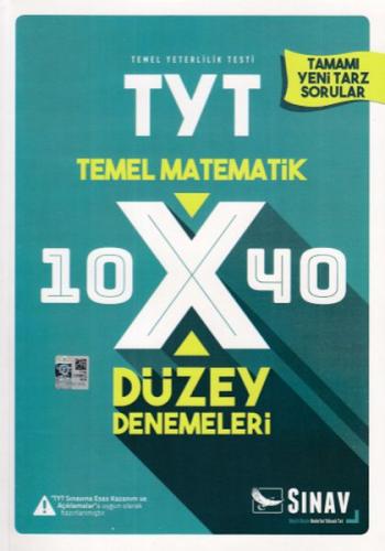Kurye Kitabevi - Sınav TYT Matematik 10x40 Düzey Denemeleri-YENİ