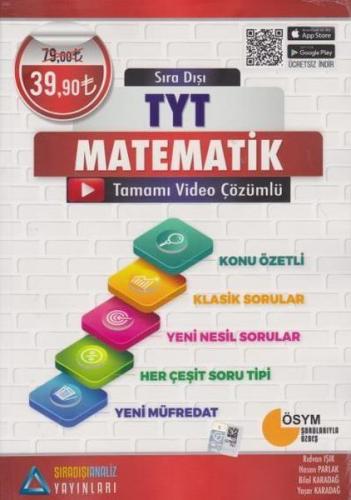 Sıradışı Analiz TYT Matematik Tamamı Çözümlü Konu Özetli Soru Bankası (Yeni) (Kampanyalı 39,90TL)