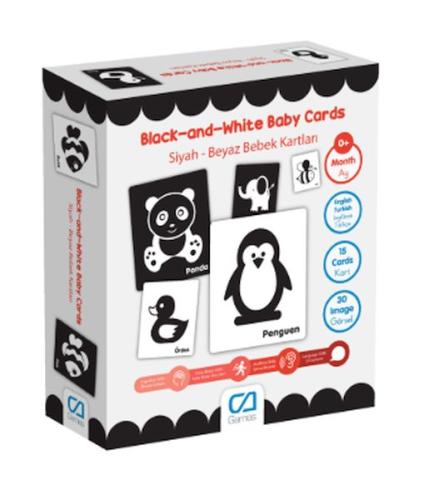 Siyah Beyaz Bebek Kartları - Münzevi Kitabevi
