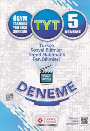 Sonuç TYT Video Çözümlü 5 Deneme Karekodlu - Münzevi Kitabevi